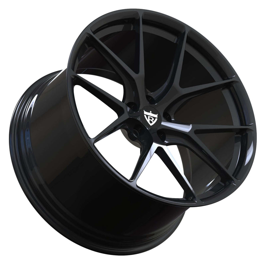 Y spoke forged wheel engineered for Ferrari and Lamborghini performance applications