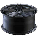 RVRN RV-MF12 Ferrari SF90 XX Stradale gunmetal wheel detail showing the custom forged 1-piece center and 5-spoke styling, designed for lightweight performance and vehicle-specific fitment.