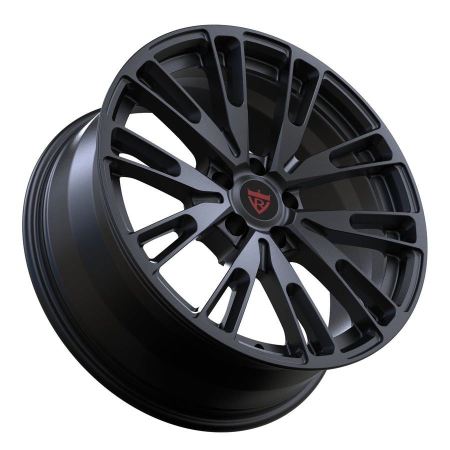 RVRN RV-MF143 forged multi spoke wheels for Ford F150 satin black lightweight truck wheel design