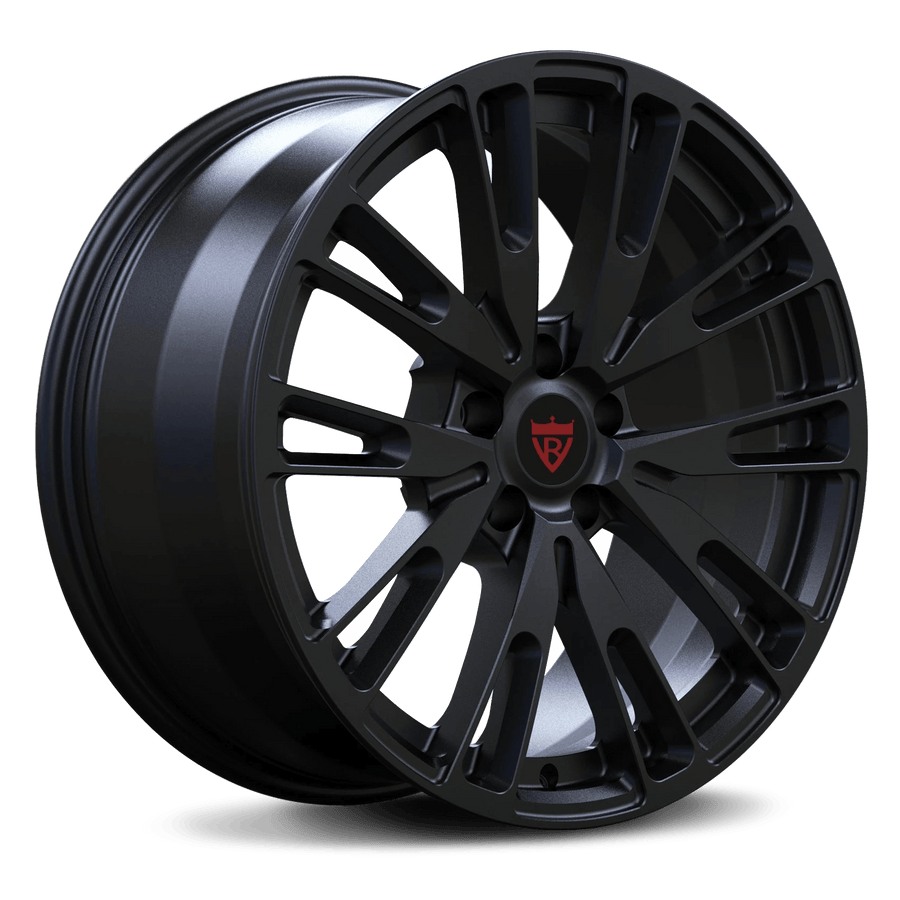 RVRN RV-MF143 forged multi spoke Ford wheels satin black finish aggressive performance design for trucks and Mustang builds