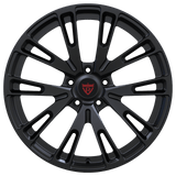 RV-MF143 custom forged multi spoke wheels for Ford Mustang satin black performance lightweight wheels