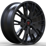 RVRN RV-MF143 forged multi spoke RAM truck wheels satin black aggressive fitment and strong structure