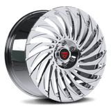 RVRN RV-MF150 custom forged multi spoke Ford rims in chrome finish designed for lightweight performance truck and SUV applications