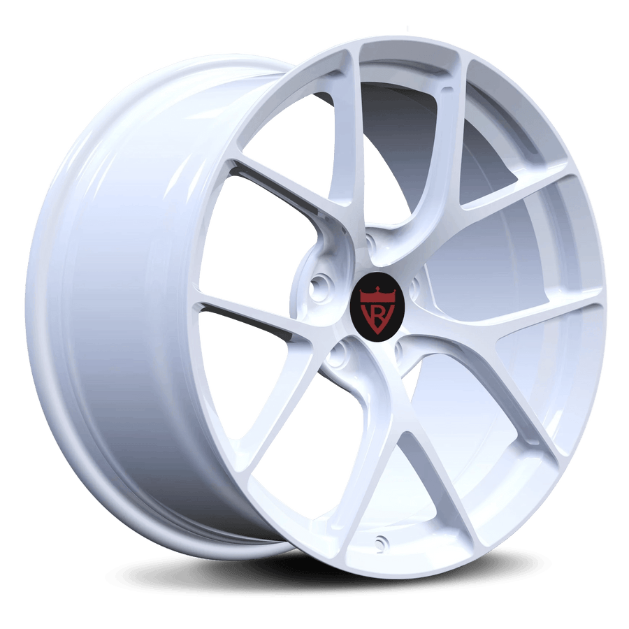 RVRN RV-MF431 custom forged y spoke wheels detailed front view lightweight performance design