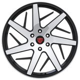 RVRN RV-MG121 Cadillac truck wheels multi spoke forged design black polish finish