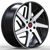 RVRN custom forged truck wheels multi spoke design black polished lightweight performance