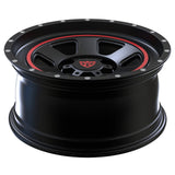forged black and red wheels for GMC Sierra custom lightweight performance rims