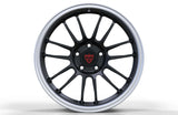 Lightweight forged Land Rover Defender rims featuring premium multi spoke styling and black polish finish