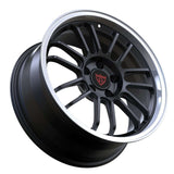 Custom forged multi spoke rims for Land Rover Defender with black and polished finish by RVRN Wheels