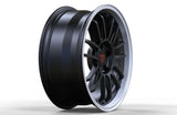Premium forged Land Rover rims with luxury multi spoke layout and black polished machining details