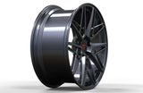 Custom forged Honda Civic wheels by RVRN with lightweight monoblock construction and gunmetal finish