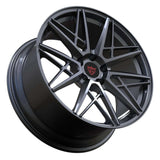 Lightweight forged Honda Civic Type R wheels by RVRN featuring RV-MH163 multi spoke design in gunmetal finish