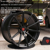 RVRN Wheels RV-MJ02 deep concave forged wheels designed for corvette c7 performance SUV builds in gloss black