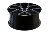 RVRN RV-MJ102 forged SUV wheels with modern Y spoke design and premium Polish with Black finish