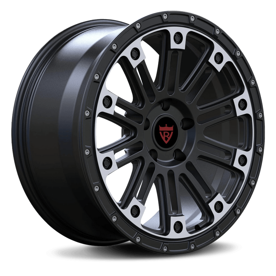 RVRN RV-MJ103 forged jeep wheels multi spoke black and silver performance SUV wheel design