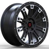 RVRN forged SUV wheels multi spoke black silver custom high strength lightweight wheel