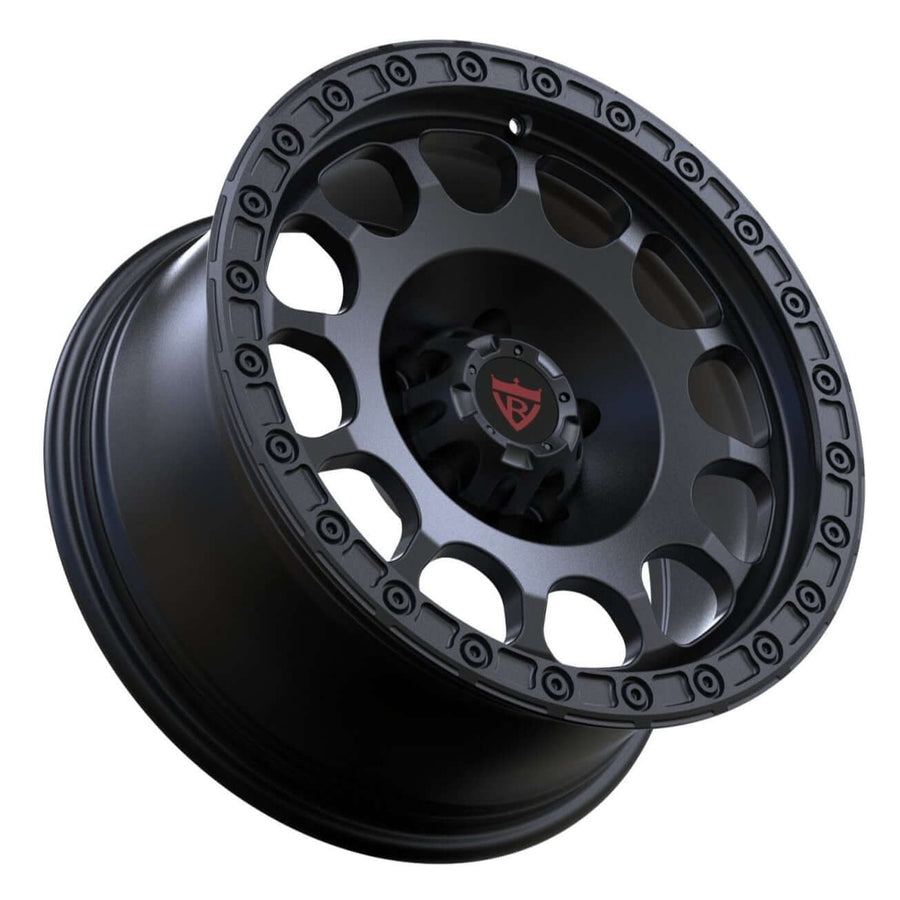 Black RV-MJ152 lightweight forged wheels for Jeep Wrangler and premium off road SUV applications