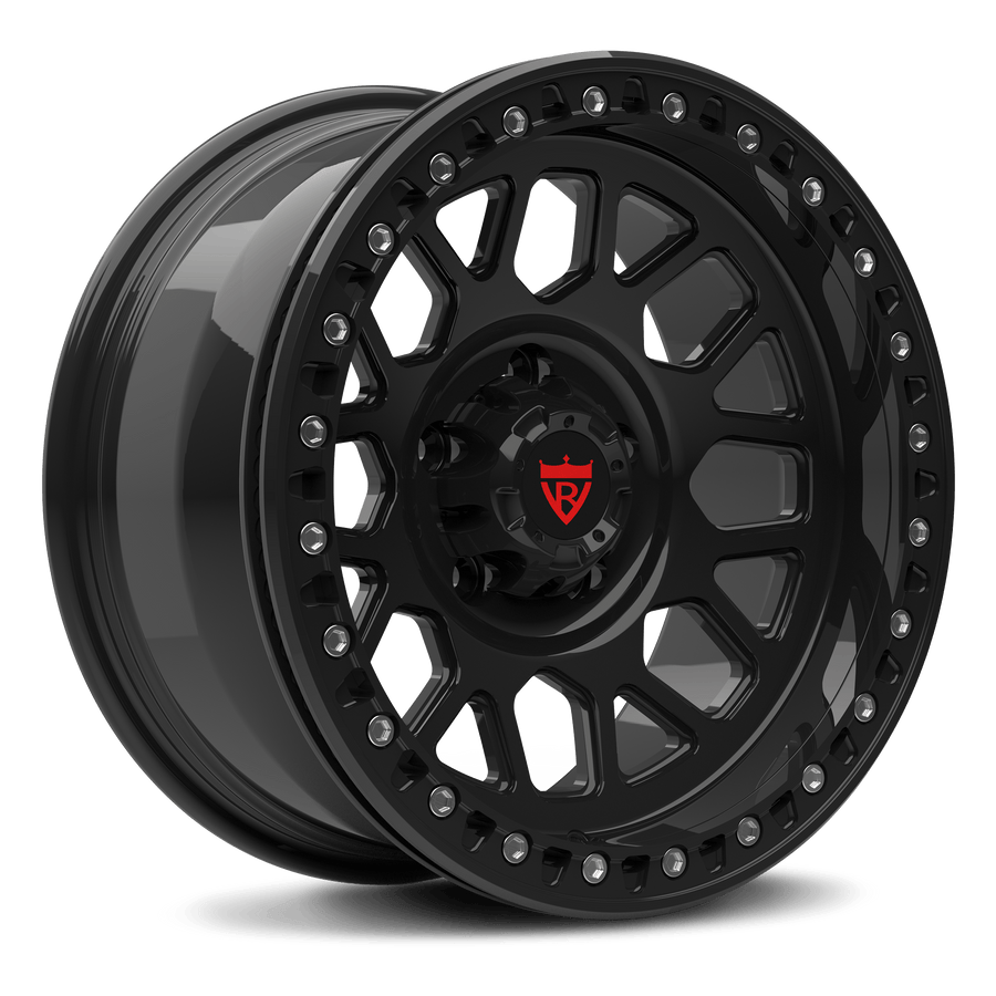RVRN RV-MJ153 custom forged Jeep rims for Jeep Grand Cherokee in all black lightweight performance wheel design