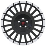 RVRN RV-ML115 Ford F-150 Raptor R black and white forged wheel featuring a custom 1-piece multi-spoke design, lightweight construction and personalized fitment for a high-performance truck build.