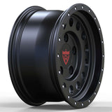 RVRN RV-ML138 custom forged black wheels for Ford F-150 Raptor R, 1-piece forged truck wheel design with lightweight performance construction, custom sizing and vehicle-specific fitment.