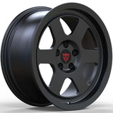 RVRN RV-ML148 forged 1-piece 6-spoke Ford F-150 Raptor R wheels in matte black, custom truck wheels featuring lightweight performance construction and personalized sizing and offset options.