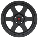 RVRN RV-ML148 forged 1-piece 6-spoke wheels for Land Rover Range Rover in matte black, custom SUV wheels with lightweight performance design and tailored sizing and offset options.