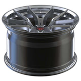 RVRN RV-MM119 Y spoke forged wheels for Porsche Taycan in gloss silver, offering a lightweight wheel design with customized sizing and offset