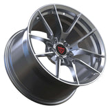 RVRN RV-MM119 forged Y spoke wheels for Porsche Taycan in gloss silver, combining lightweight construction with a refined performance design