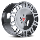 RVRN RV-MM174 full face forged wheel in chrome, three-quarter view