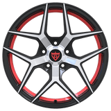 RVRN RV-MM181 custom Y spoke forged wheel for Tesla Model S, lightweight 1-piece construction with vehicle-specific fitment and performance styling