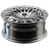 RVRN RV-MM1812 Mercedes-Benz SL500 chrome wheels, forged 1-piece multi-spoke design with lightweight performance construction, custom wheel sizing and offset options for personalized fitment.