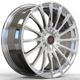 RVRN RV-MM1812 custom chrome multi-spoke wheels for Lexus LC 500, forged 1-piece construction with a lightweight performance design and customized sizing for precise wheel fitment.