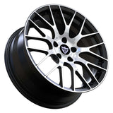 Mazda wheels multi spoke forged RV-MM182 lightweight performance wheel with balanced load distribution and brake clearance focus