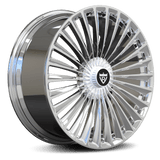 RVRN RV-MM184 forged multi spoke Mercedes-Benz SL500 chrome wheels, classic old-school styling, one-piece lightweight forged construction and custom fitment for a timeless luxury build.