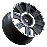 RVRN custom forged 8 spoke wheels RV-MM552 matte black aggressive SUV fitment