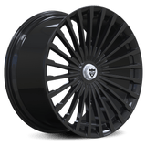 RVRN RV-MM613 forged multi spoke Mercedes-Benz SL500 wheels in black, custom 1-piece monoblock construction with lightweight performance design and vehicle-specific fitment options.
