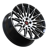 Mazda CX5 forged wheels RV-MN071 multi spoke black polished custom lightweight SUV wheel