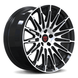 RVRN RV-MN071 Mazda wheels multi spoke forged design black polished finish lightweight performance