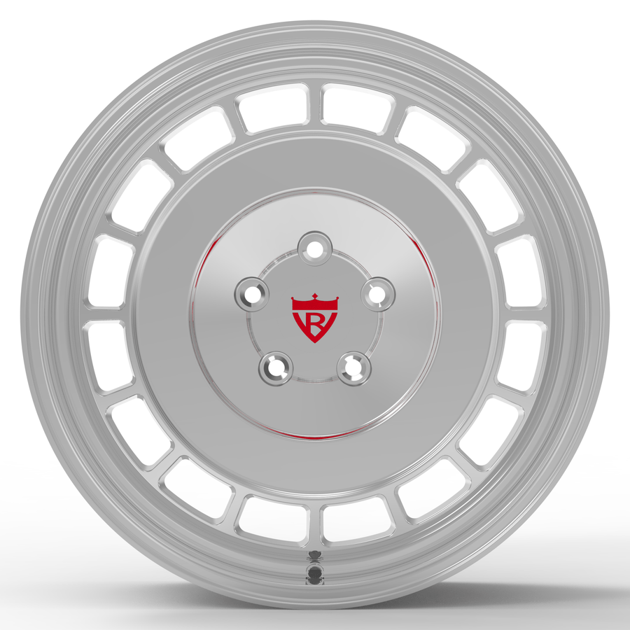 Chrome monoblock forged wheels for Nissan GTR by RVRN Wheels RV-MN072