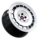 RVRN RV-MN072 black with white forged Nissan wheels designed for modern Nissan performance applications