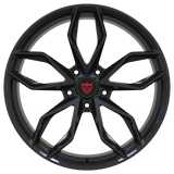 RVRN RV-MP009 custom forged multi spoke black wheels for Aston Martin Vantage with a premium performance appearance