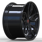 RVRN RV-MP009 forged multi spoke black wheels for BMW M4 with custom sizing and vehicle-specific fitment