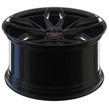 RVRN RV-MP009 Porsche 911 forged multi spoke black wheel detail showcasing the refined spoke design and finish