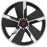 RVRN RV-MP195 lightweight forged 5 spoke wheel for McLaren 765LT in black with polish finish