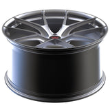 RVRN RV-MP200 custom forged Chevrolet Corvette C8 Z06 wheels featuring an all-silver finish, concave Y-spoke styling, lightweight monoblock construction, and adjustable sizing and offset options to support precise fitment.