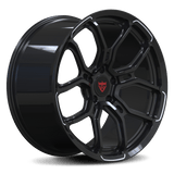 RVRN RV-MP217 custom forged multi spoke wheel for Porsche 911 in black, featuring a refined multi spoke design and lightweight performance construction