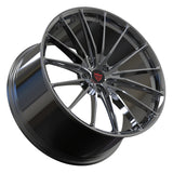 RVRN RV-MP59 custom Porsche 911 black chrome wheels with 1-piece forged construction and multi-spoke styling, designed for lightweight performance, precise vehicle fitment and a distinctive custom appearance.
