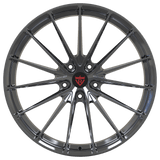 RVRN RV-MP59 Porsche wheels featuring black chrome finishing, custom forged 1-piece construction and refined multi-spoke styling, with personalized fitment options for drivers looking to design their own wheels.