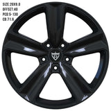 monoblock custom forged 5 spoke wheels RV-MQ71 engineered for performance and strength