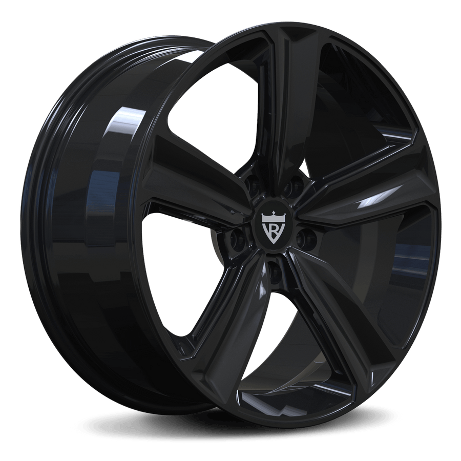RVRN RV-MQ71 custom forged 5 spoke wheel front view lightweight monoblock performance design